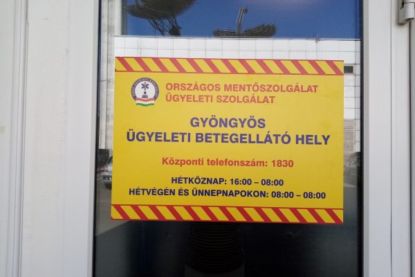 Gyöngyös ügyeleti betegellátó hely