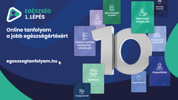 „Egészség 1. Lépés” online tanfolyamot szimbolizáló fotó.